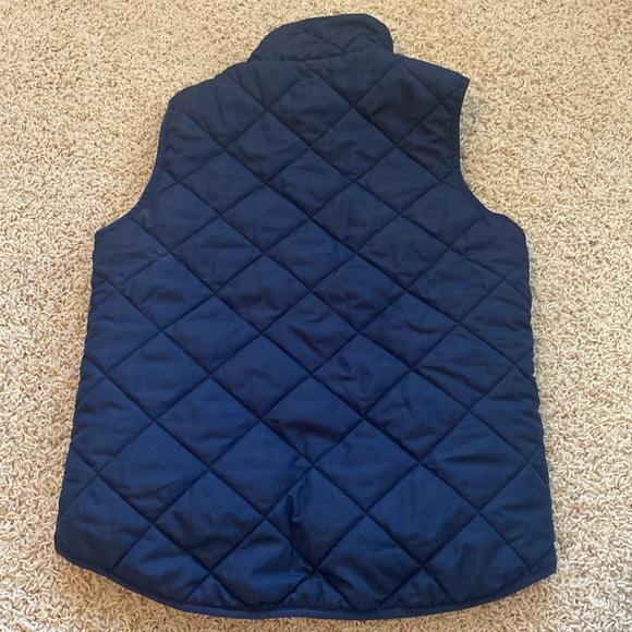 Thread & Supply Navy Vest with zipper accent Size Small - Picture 4 of 5